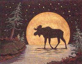 Click here to order the Moonlight Moose poster, or to view other moonlight posters.
