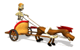 Horse drawn chariots have been part of our history since ancient times. Great Blue Marble has people and animal animations and cartoons including animated chariots.